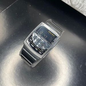 Black calculator watch